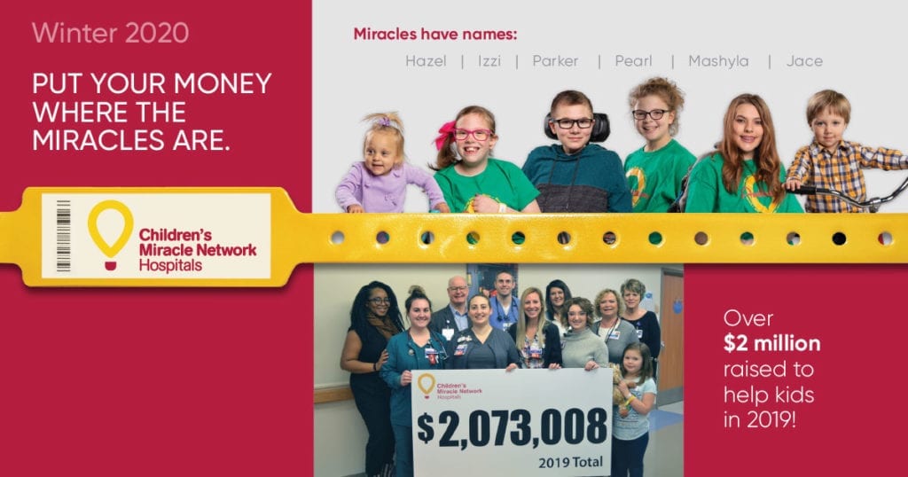 Over $2 million raised to help kids in 2019!